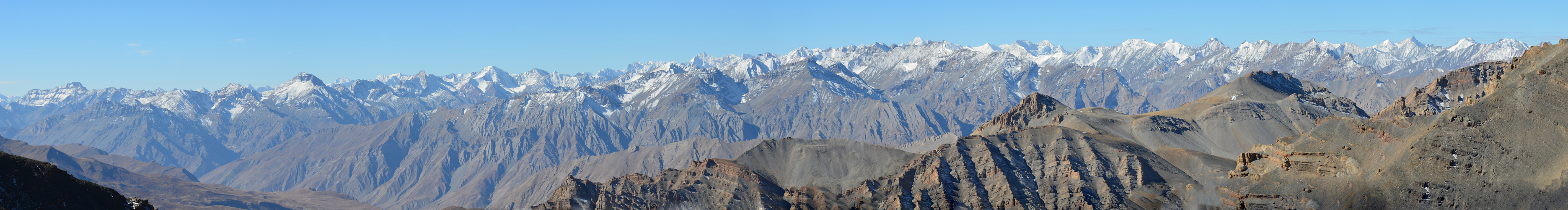 View from Parang La (5580m) to Spiti