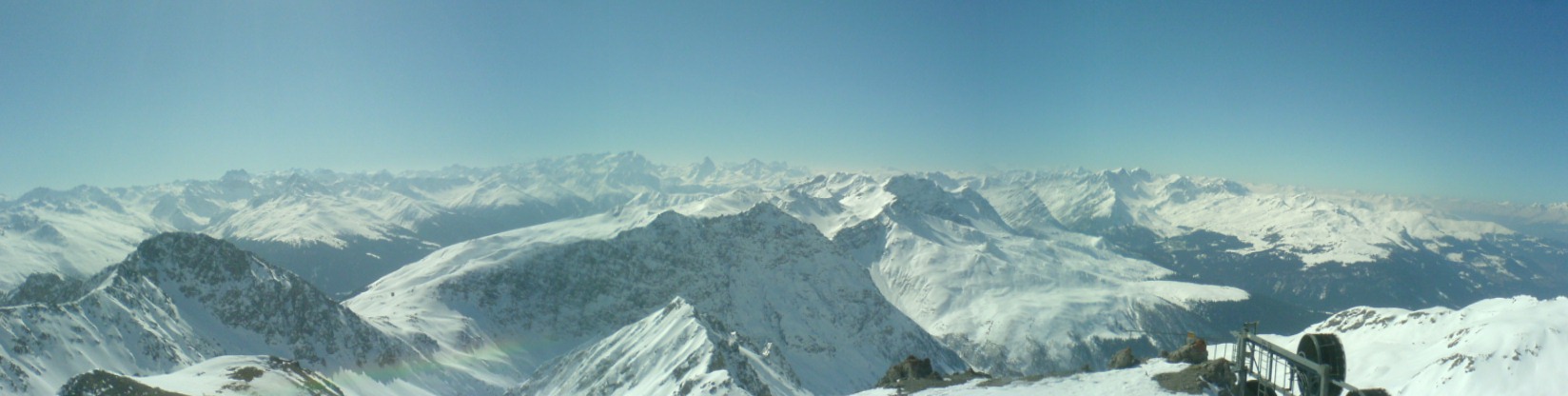 View from parsenne restaurant in Davos