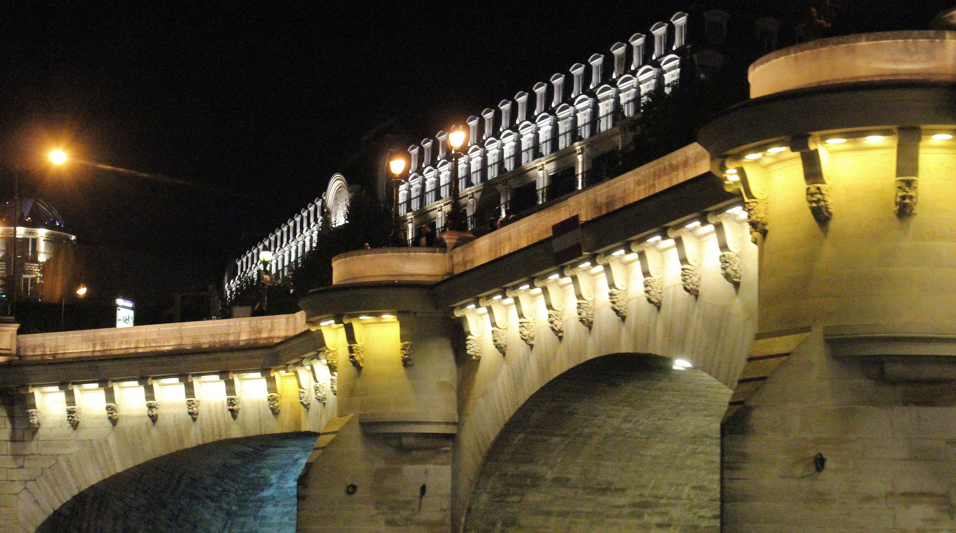 View from Seine by night