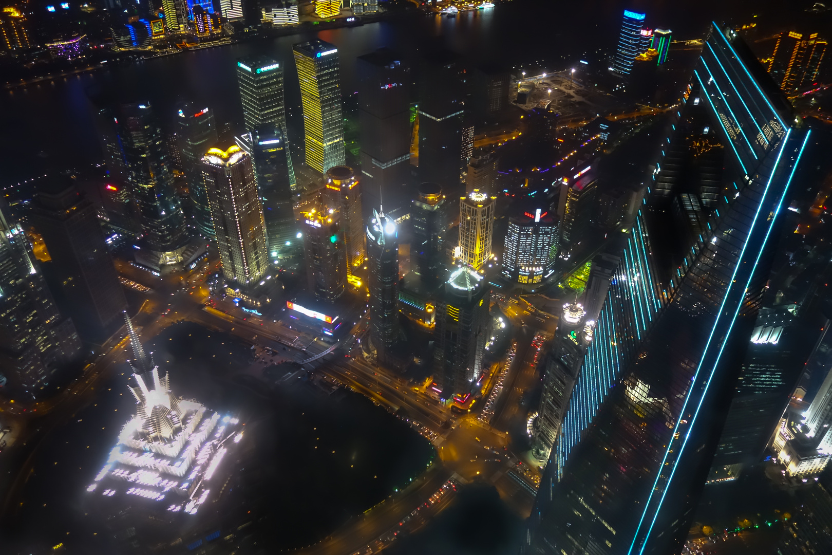 View from Shanghai Tower down to his little brothers.