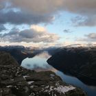 view from the preikestolen norway