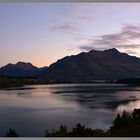 view from the Queenstown appartment evening