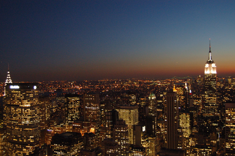 View from the rockefeller center