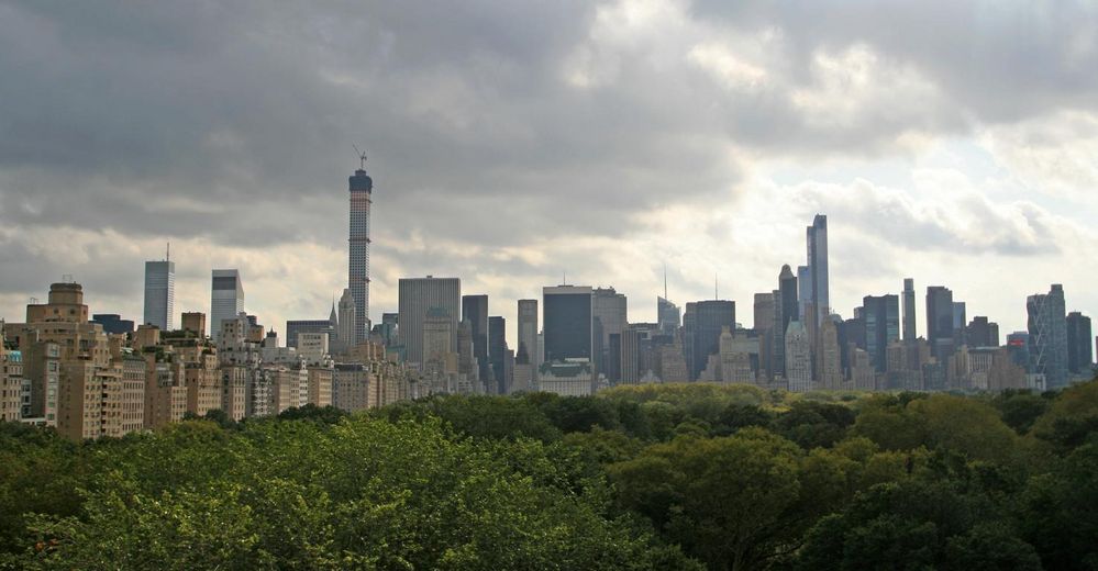 view from the rooftop bar of the Metropolitan Museum