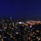 View from the Space Needle at sunset