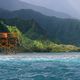 View from the Surf at Teahupoo