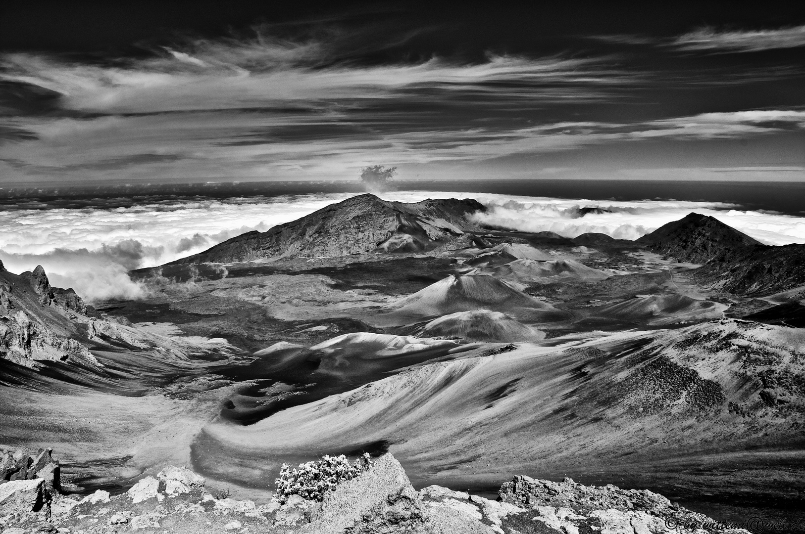View from the top of the Haleakala Crater