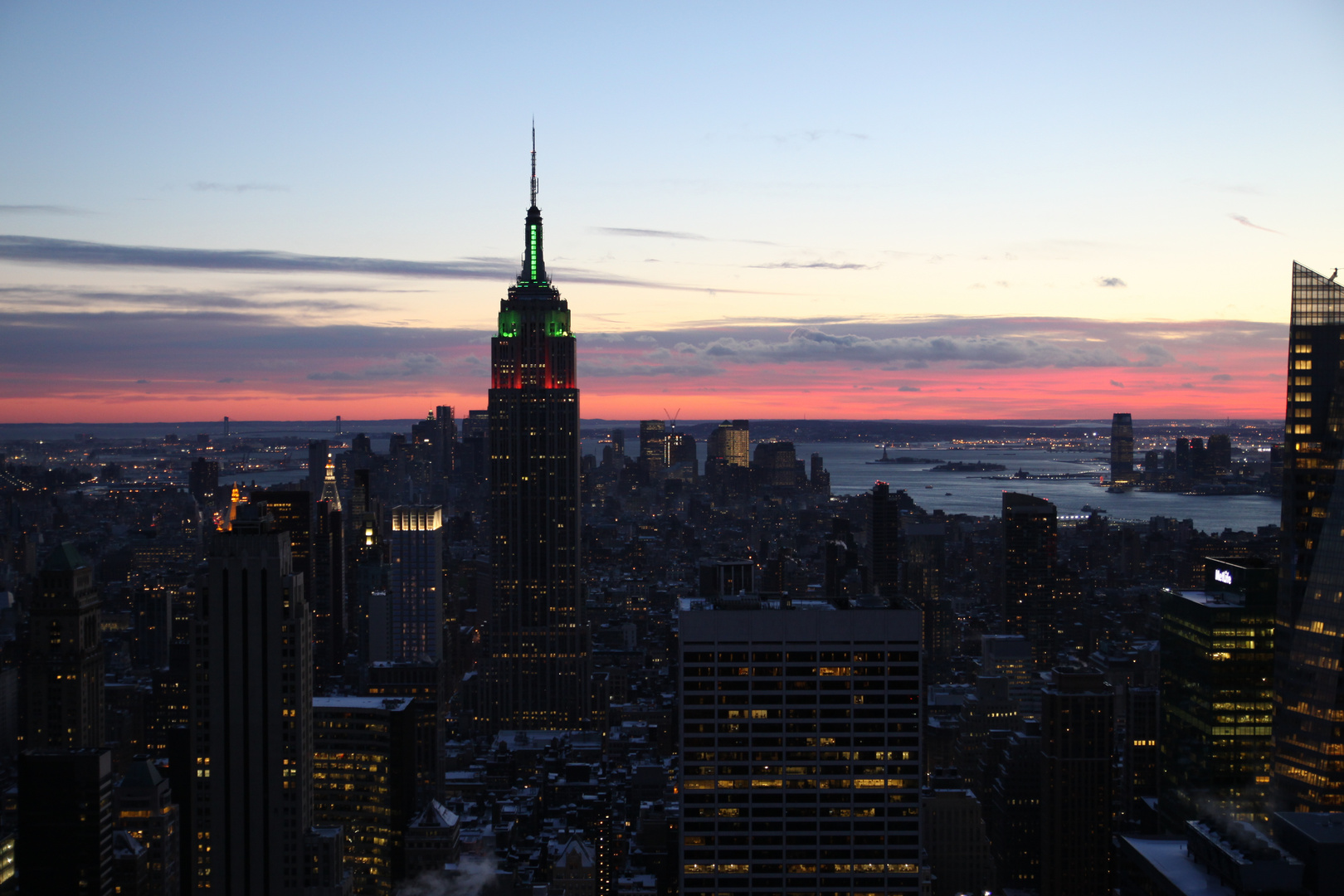 View from Top of the Rocks to Midtown and Lower Manhattan