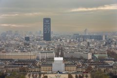 View from Tour Eiffel - École Miliaire and Tour Montparnasse - 08
