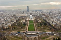 View from Tour Eiffel - Parc du Camp Mars and Tour Montparnasse - 06
