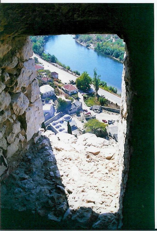 View from tower of Pocitelj over Neretva floating to the south