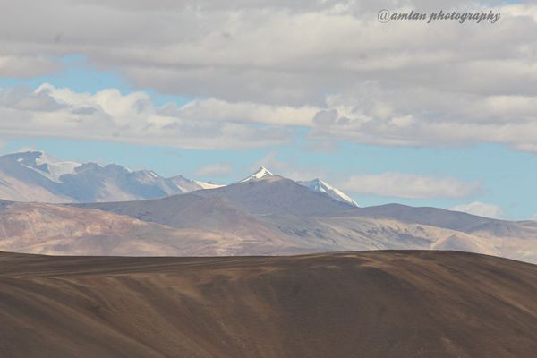 VIEW FROM UMLINGLA PASS AT AN ALTITUDE OF 19024 FEET