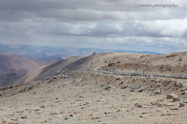 VIEW FROM UMLINGLA PASS AT AN ALTITUDE OF 19024 FEET