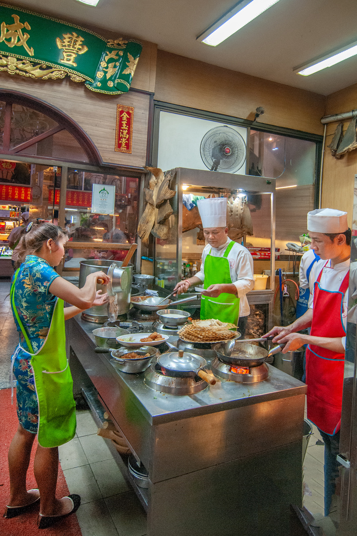 View into the Chinese kitchen