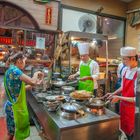 View into the Chinese kitchen