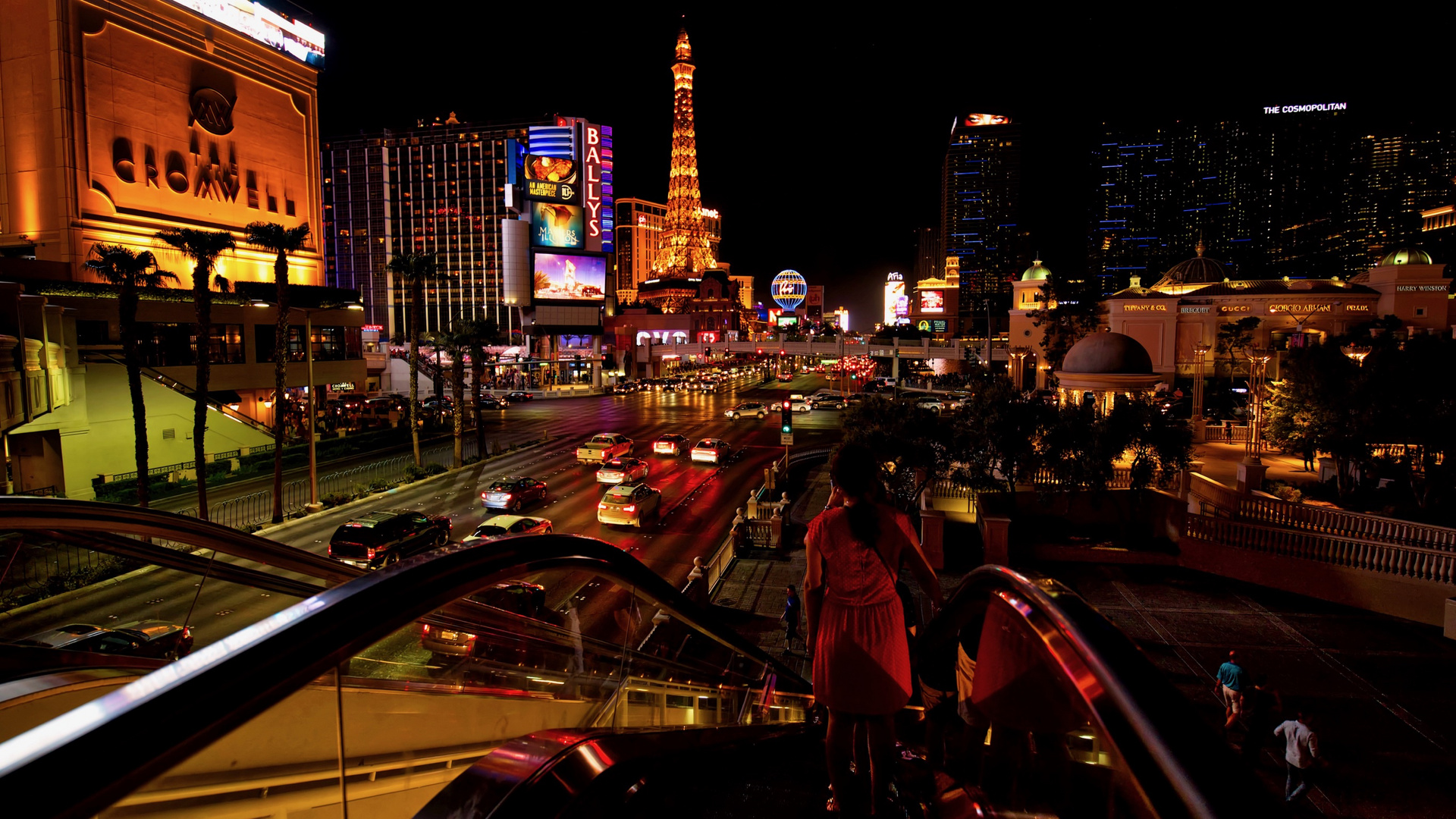 View into the sea of lights