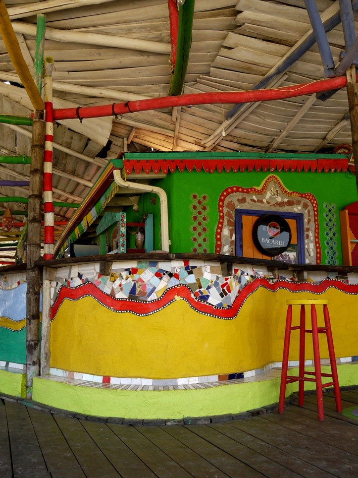 View of a beach bar