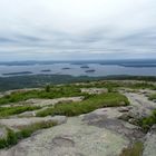 View of Bar Harbor from top of Cadillac mountain