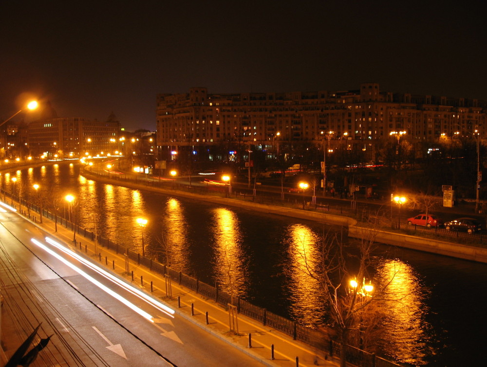 View of Bucharest by night