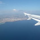 VIEW OF CATANIA CITY AND ETNA FROM THE SKY