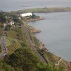 View of Dalkey Island,light house,vico road,rail line from Killiney Hill.