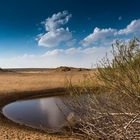 view of desert in mittel of iran