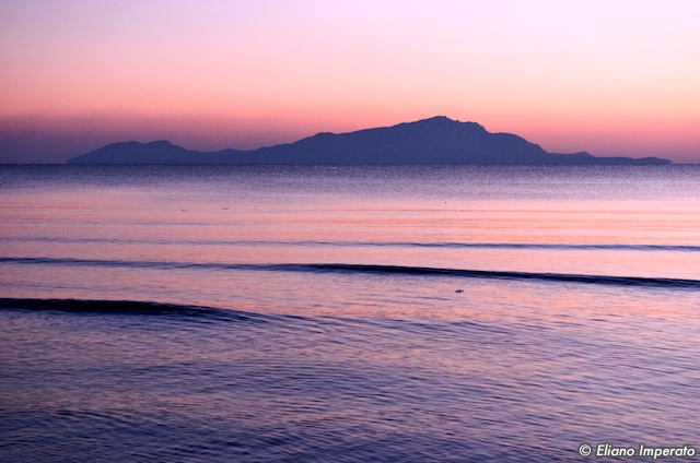 View of Ischia island from the Domitian coast #2