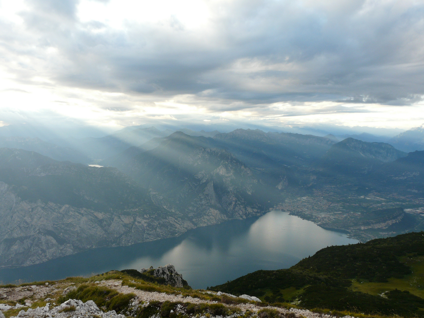 View of Lago del Garda from Monte Altissimo - Italy