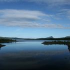 View of Marsfjället, northern Sweden in the mountains