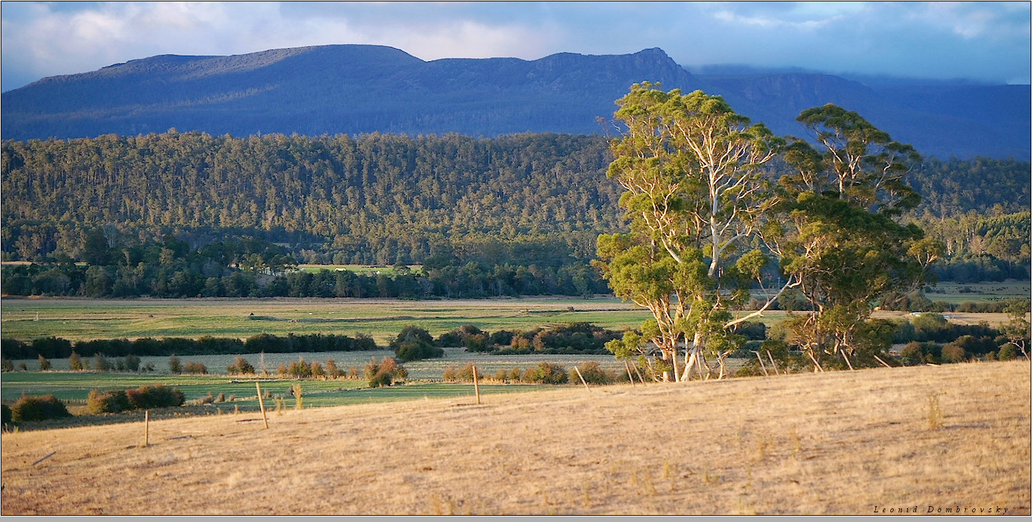 View of misterious mountains