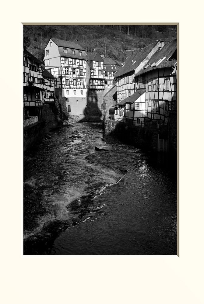 View of Monschau in the Eifel region