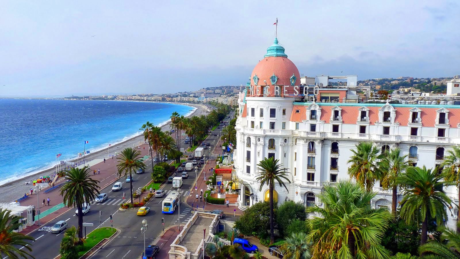 View of Nice and Hotel Negresco