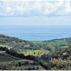 View of the Adriatic sea from the hills