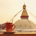 View of the Boudhanath Stupa.