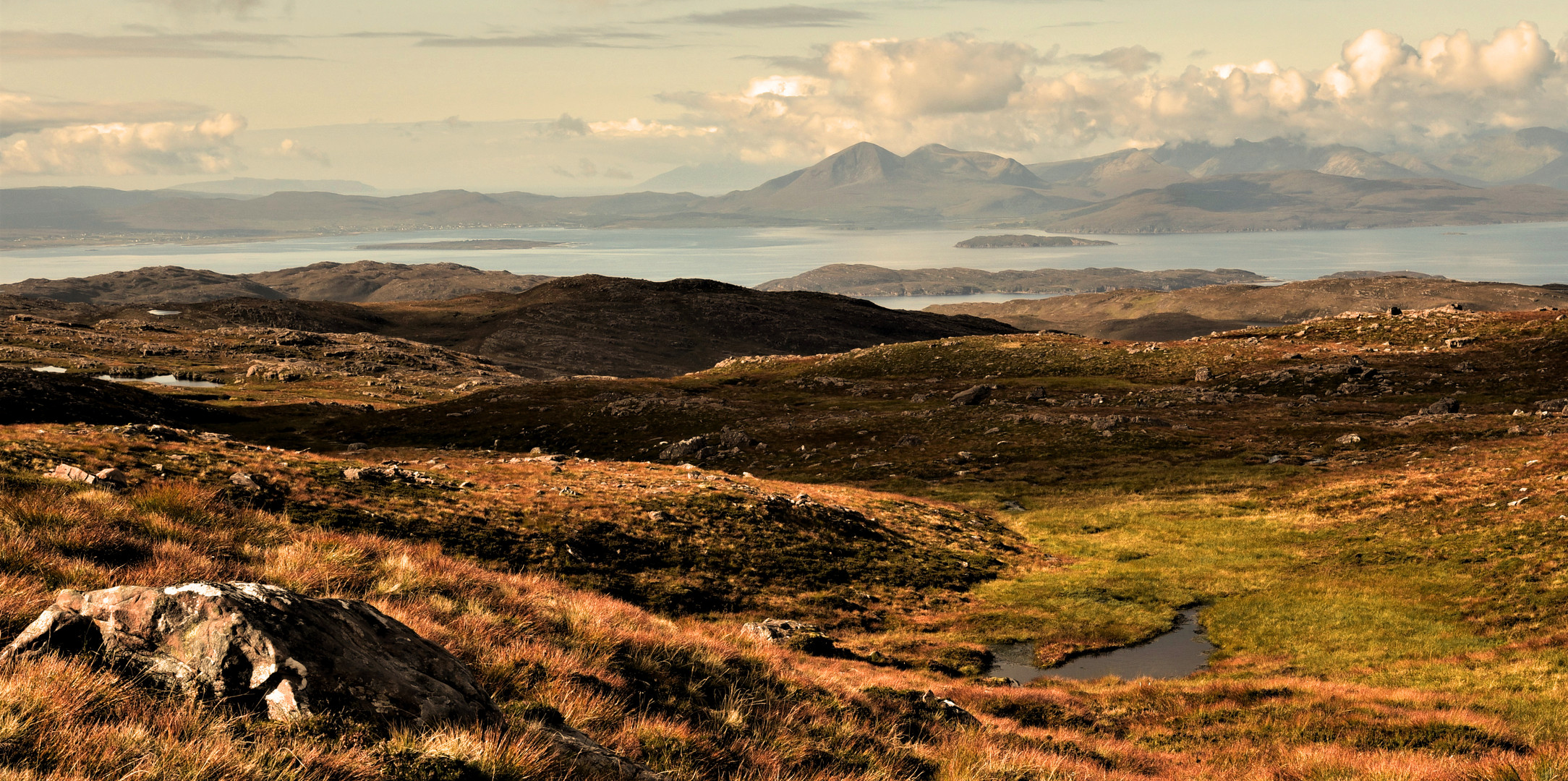 View of the Isle of Skye from Applecross Peninsula