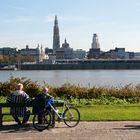 View on Antwerp seen from Linker Oever (Park at Thonetlaan/Frederik van Eedenplein) - 02