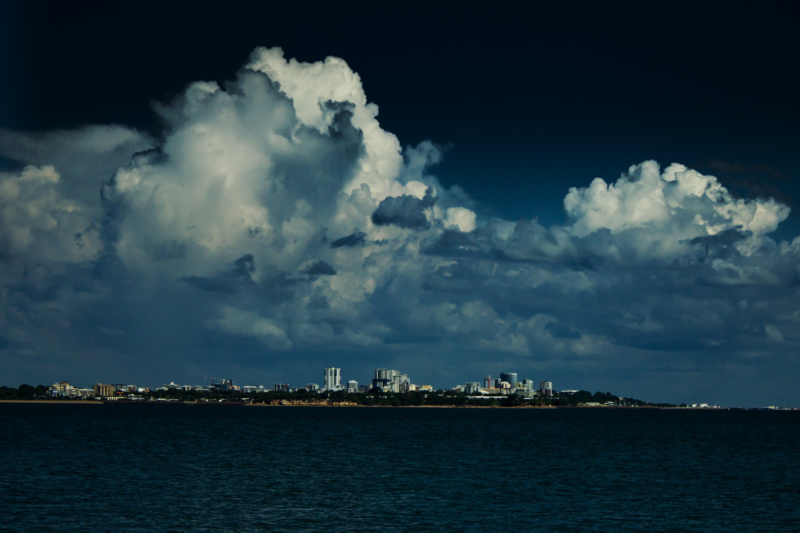 View on Darwin from Mandorah Beach