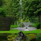 View on the gardens of castle Annevoie