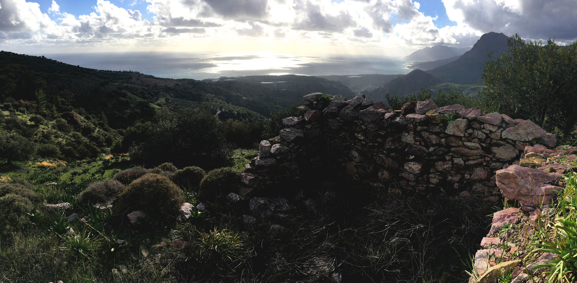 View onto the Libyan sea - southernmost border of EU