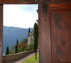 View out of Madonna del Sasso Morcote