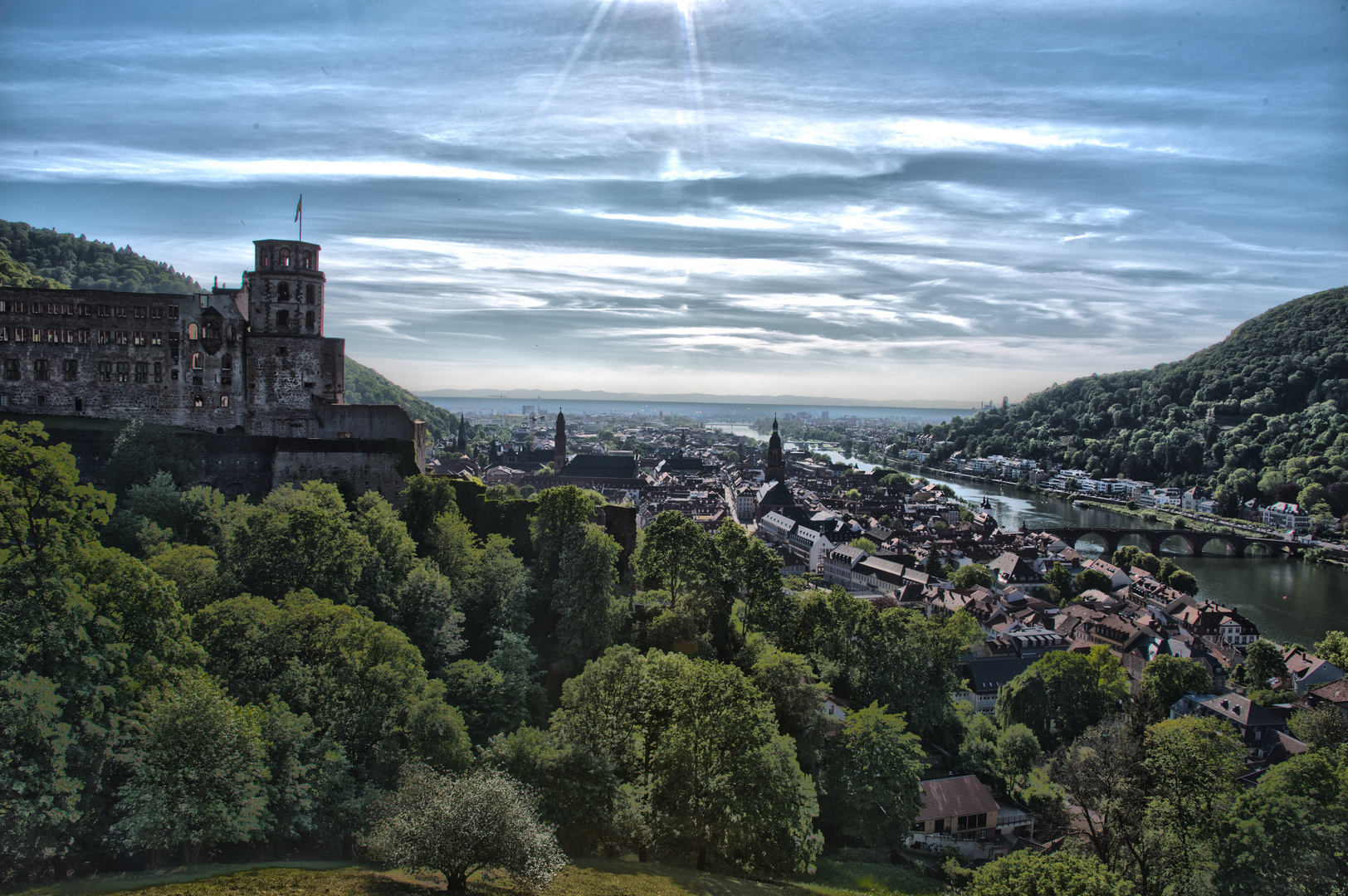 View over Heidelberg