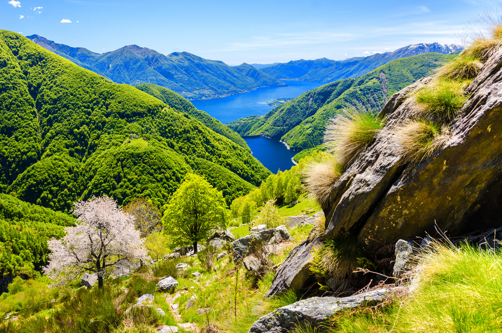 View over Lago di Vogorno