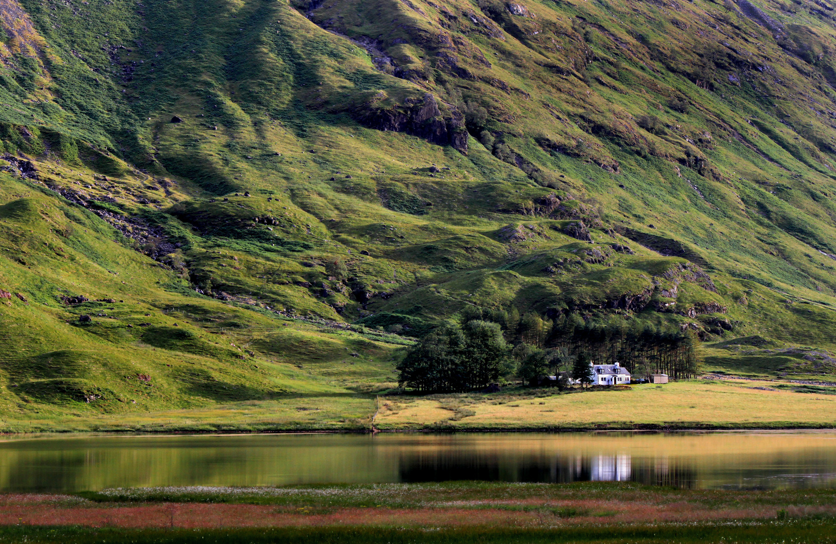 View over Loch Achtriochtan, Scottish Highlands