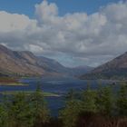 View over Loch Leven and the Pap of Glencoe, Highlands, Scotland