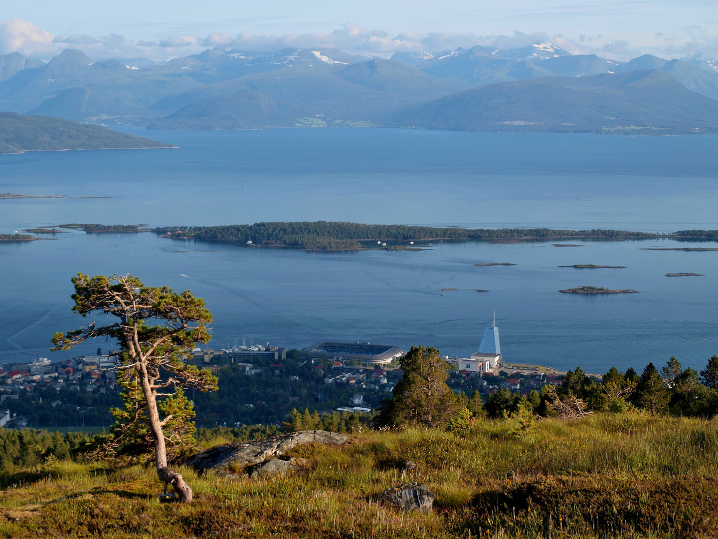 View over Midfjorden and Molde