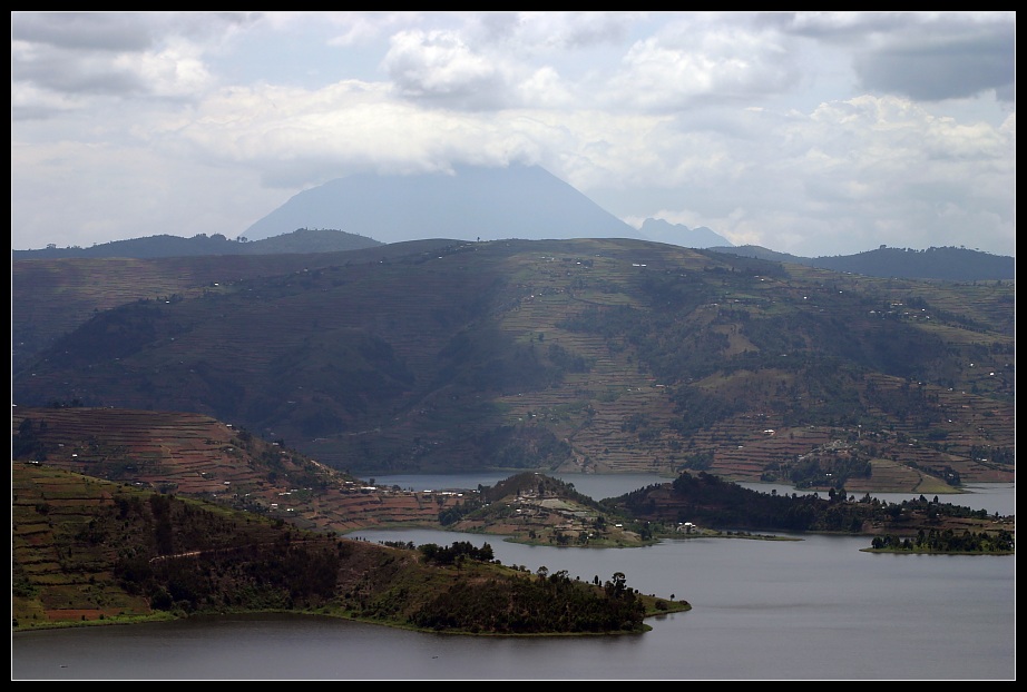 View over the Lake Bunyonyi, Uganda