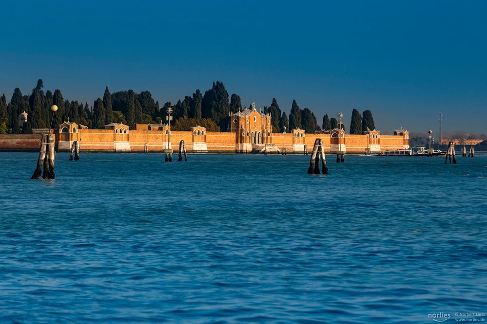 View to Cimitero di San Michele