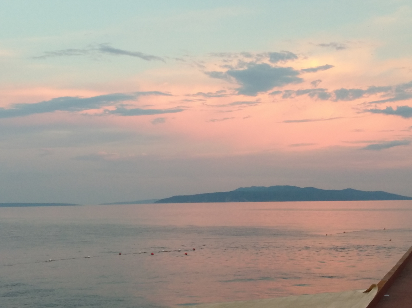 View to Cres from Opatija in Kroatien