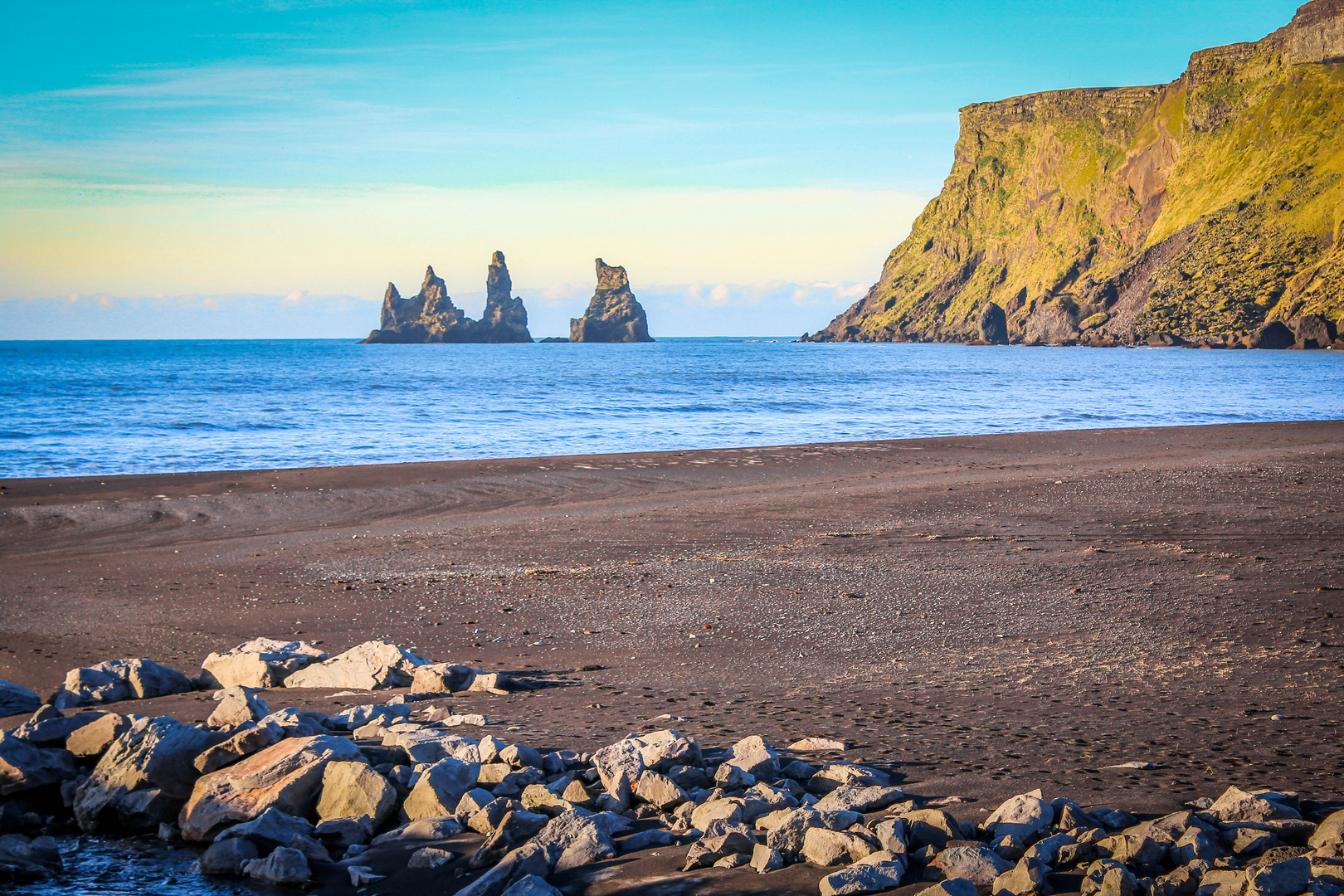 View to Dyrhólaey, South Iceland