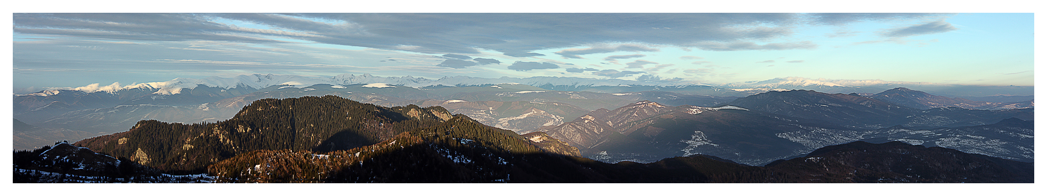 view to Fagaras Mountains